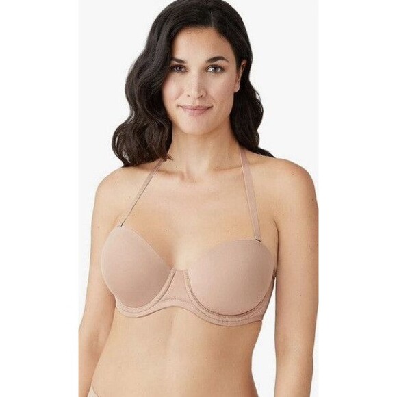 NWT Wacoal Women's Red Carpet Strapless Convertible Bra 32DD Beige - Picture 1 of 3